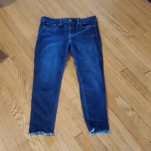 Rag & Bone high waisted skinny jean raw hem sz 32